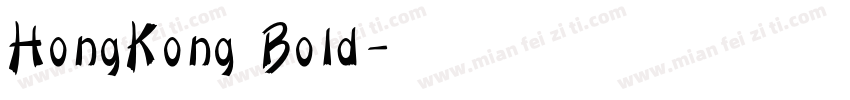 HongKong Bold字体转换